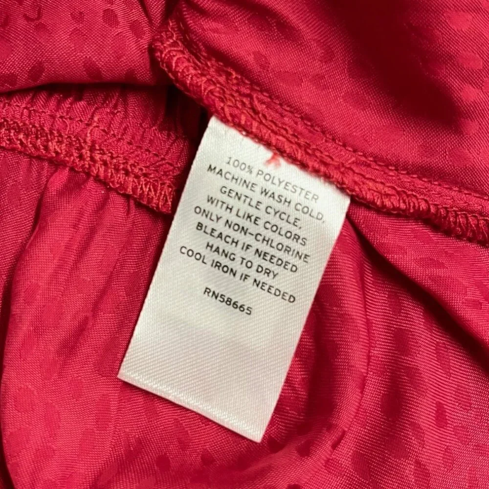 SOLD! NWT - Melrose & Market Women's Red Long Sleeve Peplum Top - Size XL - Picture 9 of 12